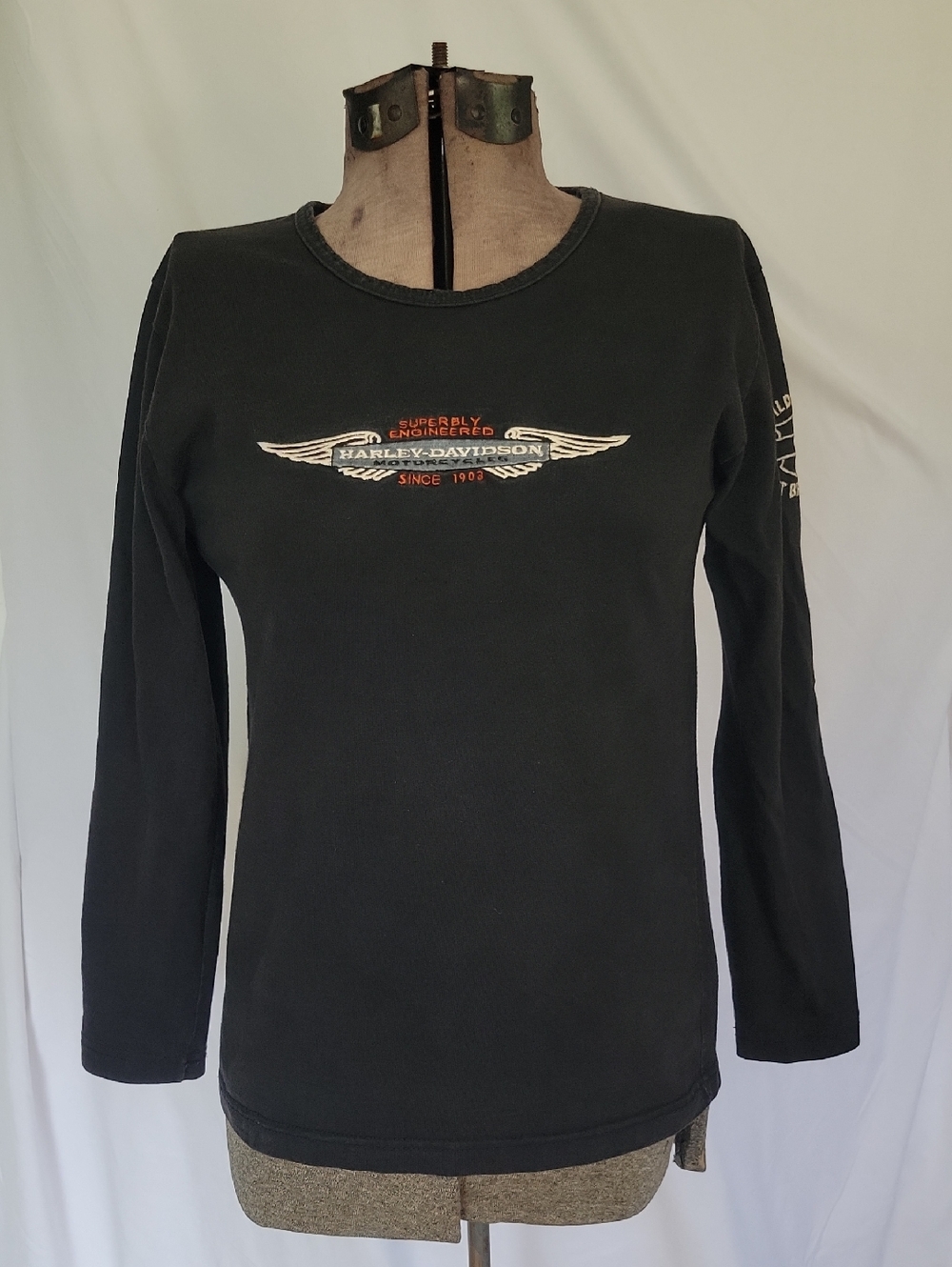 Harley-Davidson Top, Small, Black, Vintage